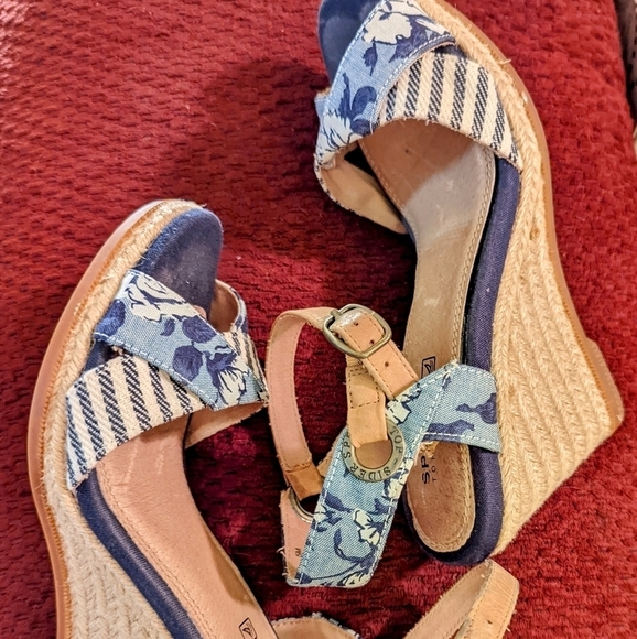 Sperry Top-Sider Saylor Womens Blue Liberty Sandals size 5 - Picture 1 of 11
